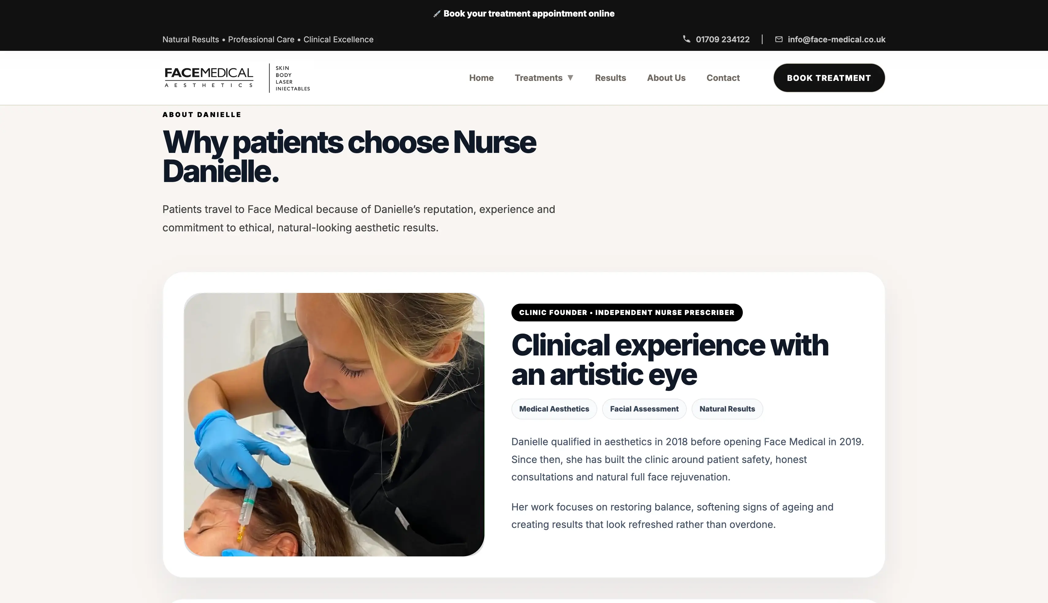 Face Medical Aesthetics about Danielle