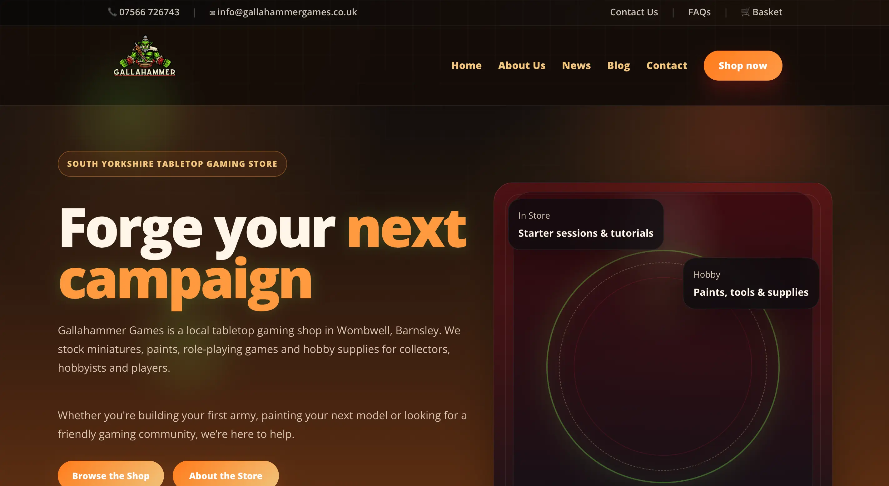 Gallahammer Games homepage