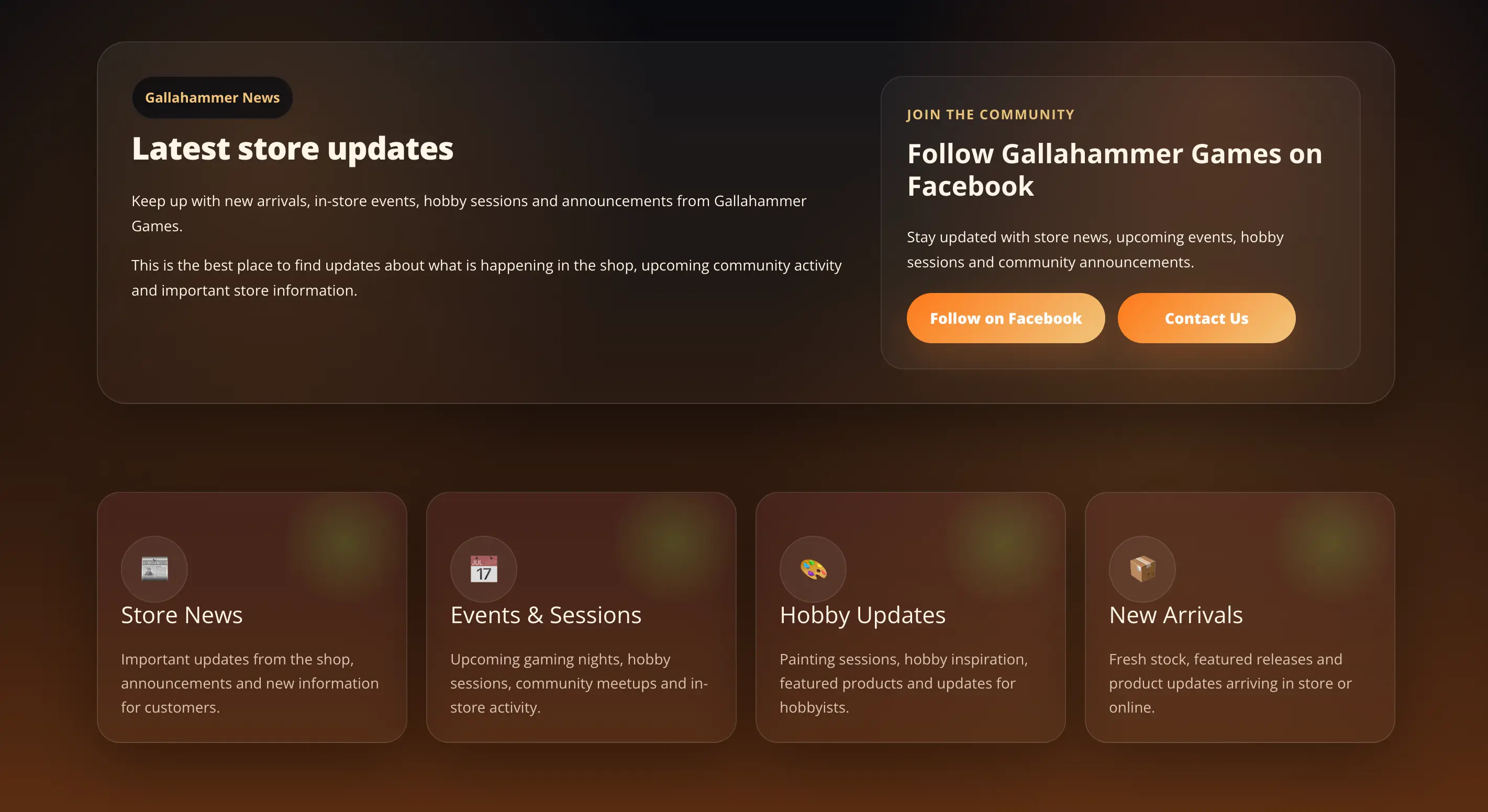 Custom news page