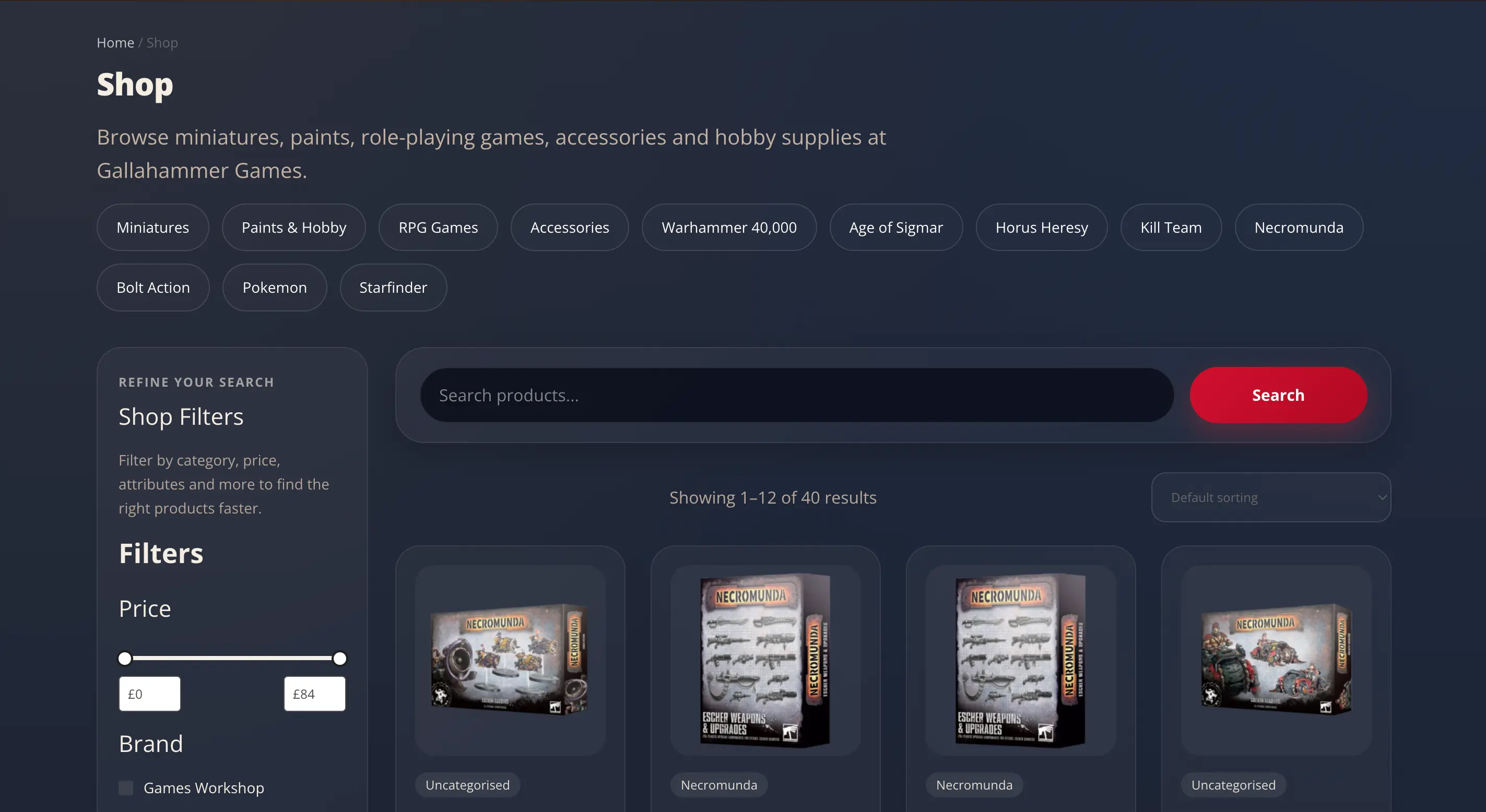 Custom WooCommerce shop layout