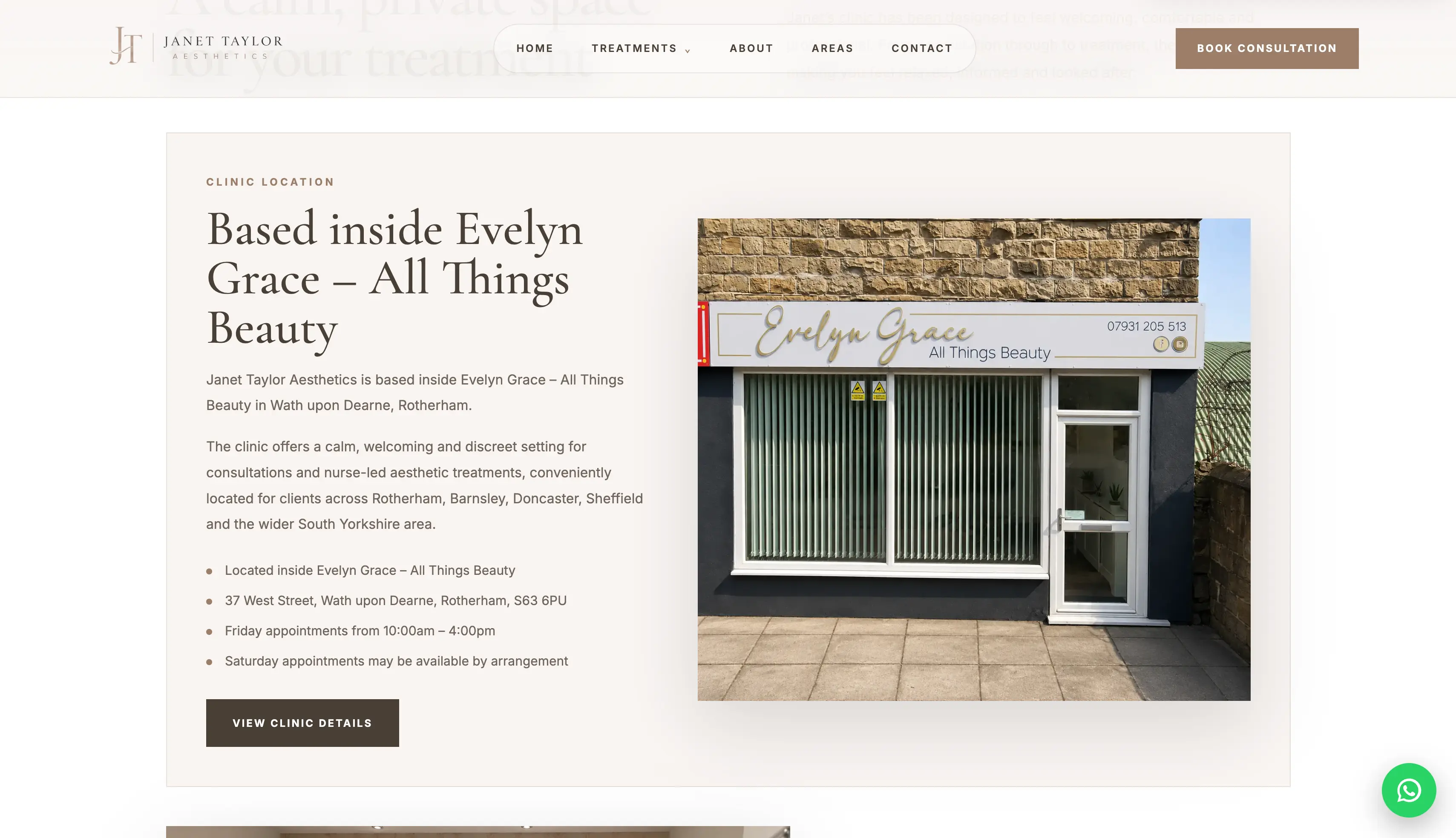 Janet Taylor Aesthetics About Us Page